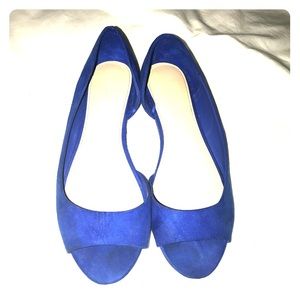 Royal blue flats